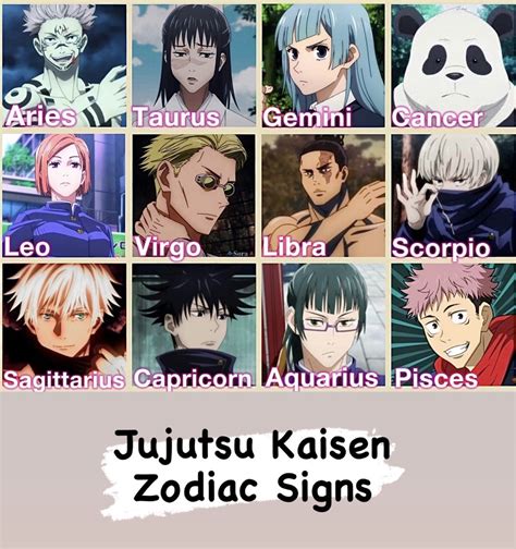 Jujutsu Kaisen Characters Zodiac Signs Images And Photos Finder