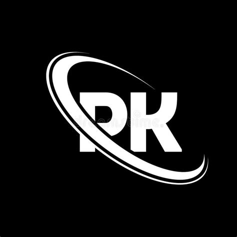 Pk Logo P K Design White Pk Letter Pk P K Letter Logo Design Initial Letter Pk Linked Circle