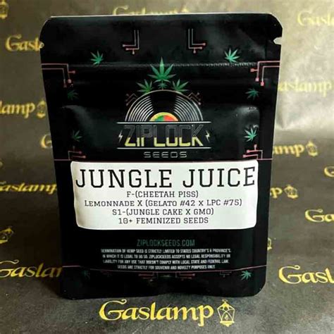 Ziplock Seeds Jungle Juice 10 Feminized Seeds Gaslamp Seeds