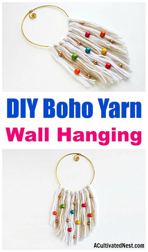 Diy Boho Yarn Wall Hanging Easy Decor Project A