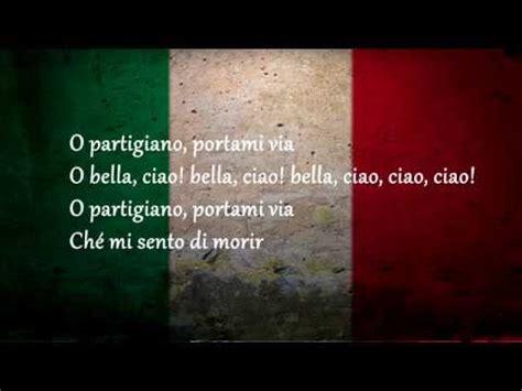 Does it mean anything special hidden between the lines to you? Bella Ciao - İtalian | Lyrics - YouTube