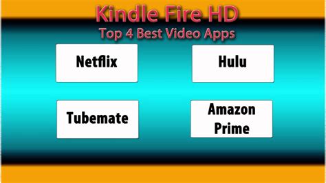 Time to enjoy some of the thousands of apps and games on offer. Kindle Fire HD: Top 4 Best Video Apps | H2TechVideos - YouTube