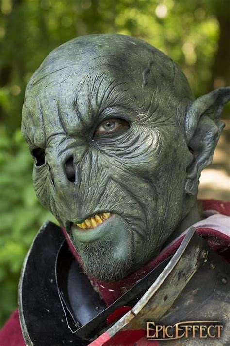 Green Feral Orc Mask Mask Cosplay Armor Orc Warrior