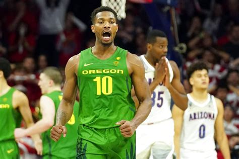 after 5th overtime win oregon ducks men s basketball tied for second in pac 12 with 3 games to