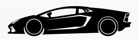 Images Of Black Sports Car Clipart Lamborghini Black And White Png