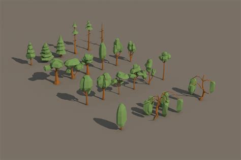 Free Tree 3d Low Poly Pack