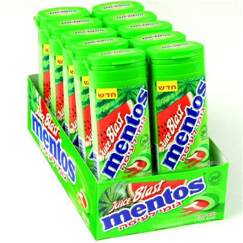 Mentos Juicy Blast Watermelon Gum 10ct Box • Mentos Sugar Free Gum
