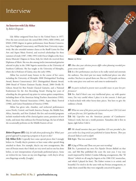 Lily Afshar Article Pdf Pdf Classical Guitar Performing Arts