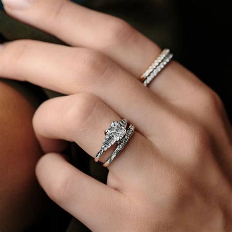 proper way to wear wedding band and engagement ring wedding rings sets ideas
