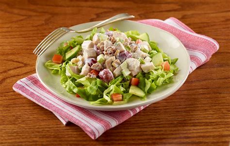 3 teaspoons chopped onions (the dried spice variety). Apple and Walnut Chicken Salad with Green Salad | American ...