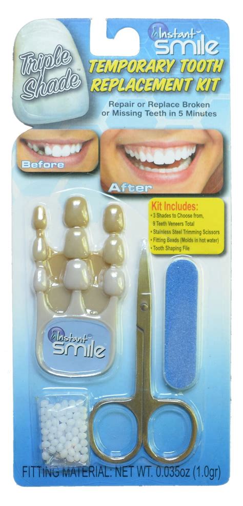 Instant Smile Tooth Replacement Temp Kit Temporary Missing Tooth Fix 3