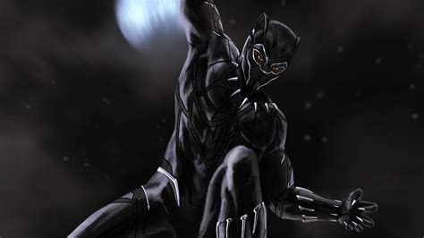3840x2160 Black Panther Minimalism 4k Artwork Artist Artstation