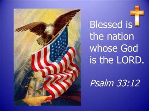 Happy 4th Of July Blessed Is The Nation Whose God Is The Lord Psalm 33