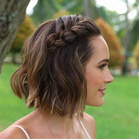 Braids are a fast and easy short hairstyle to do when you are in a rush, want to change up your hair, or just don't want your hair touching your neck on a hot summer day. Channel Your Inner Fairy with these 50 Crown Braid ...