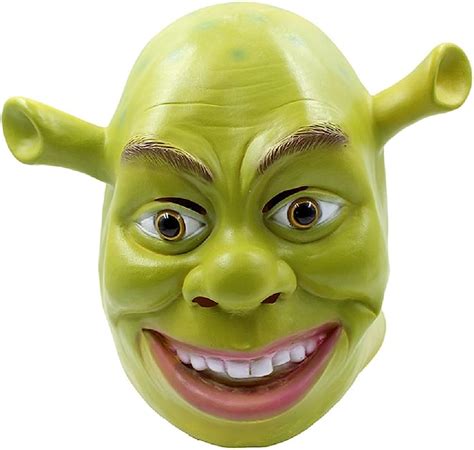 Shrek Mask Costume Mask Halloween Cosplay Full Head Green