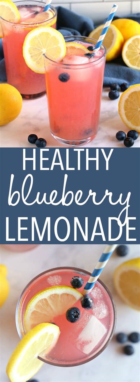 Healthy Blueberry Lemonade Refined Sugar Free The Busy Baker