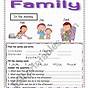 Family Esl Worksheet