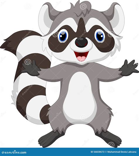 Cute Raccoon Cartoon Stock Illustration Illustration Of Expressive