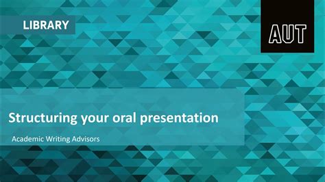 Structuring Your Oral Presentation Youtube