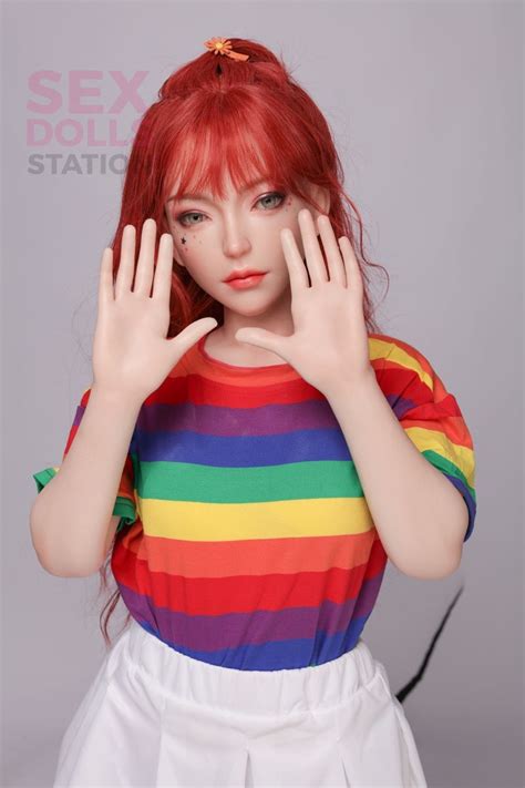 poppy 148cm realistic red hair tpe silicone head sex doll in stock sexdolls station