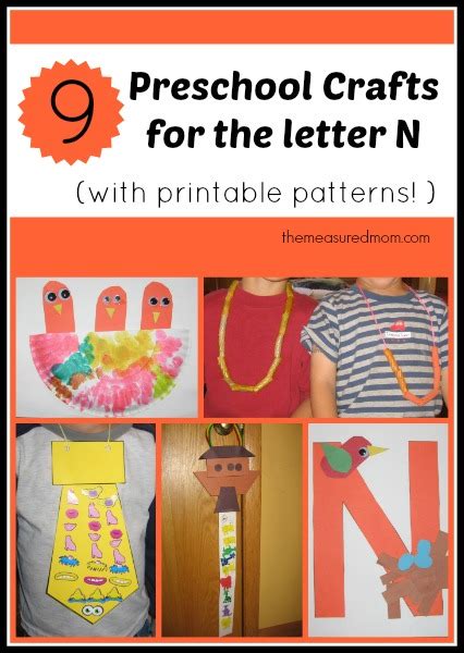 Letter N Crafts for Preschoolers - The Measured Mom