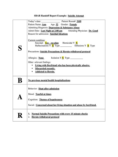 Sbar Fill Out And Sign Online Dochub