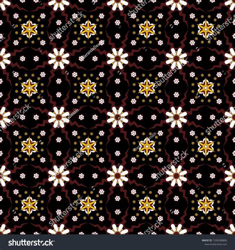 Simple Geometric Seamless Pattern Of Batik Motif Backgroundstylish