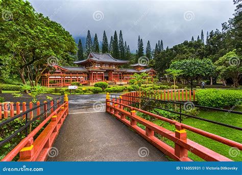 Buddhist Temple In Oahu Stock Image Image Of Bridge 116055931