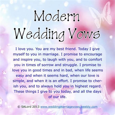 Modern Wedding Marriage Vows Sample Vow Examples Funny Wedding Vows