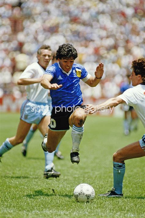 Diego Maradona Argentina V England World Cup Mexico City 1986 Images Football Posters