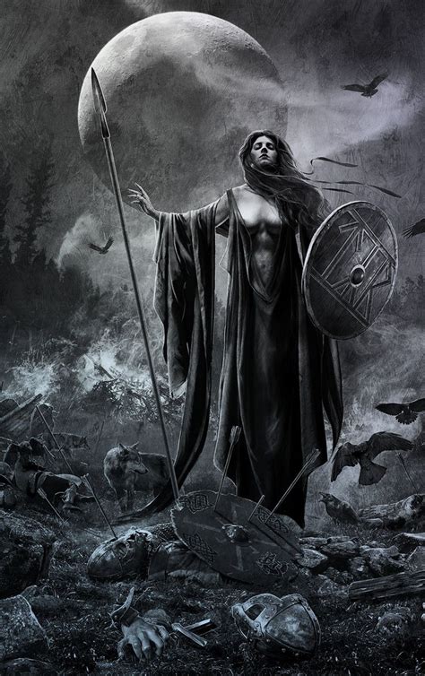 Morrigan Norse Goddess Celtic Goddess Pagan Art