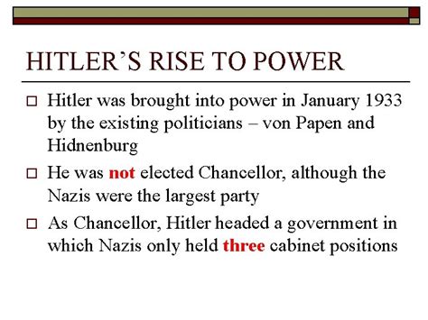 THE NAZIS GCSE Revision HITLERS RISE TO POWER