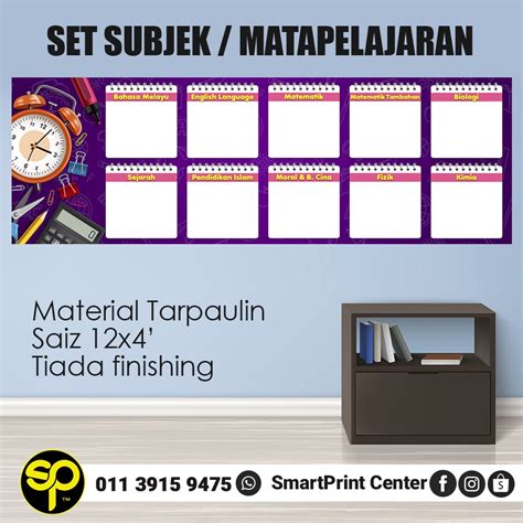 Banner Set Subjek Set Matapelajaran Shopee Malaysia