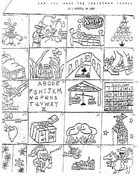 In this list of picture riddles, you can find a wide range of difficulty to keep your brain entertained as well as brush your skills. Christmas Carol Brain Teasers Printable | Printable ...