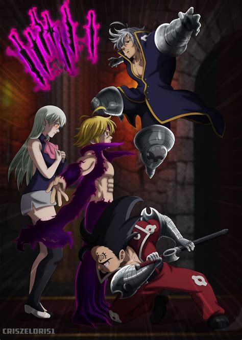 Meliodas Vs Zeldris And Estarossa 18 Xd By Criszeldris1 On Deviantart Seven Deadly Sins Anime