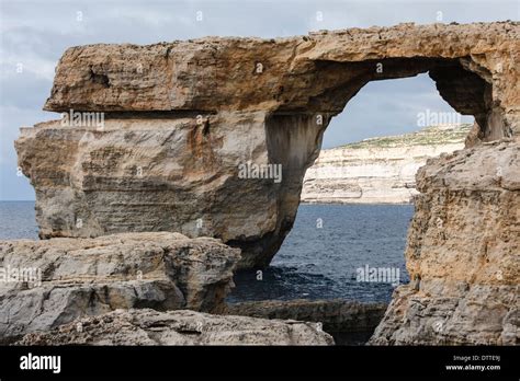 The Azure Window Dwejra Point Gozo Malta Stock Photo Alamy