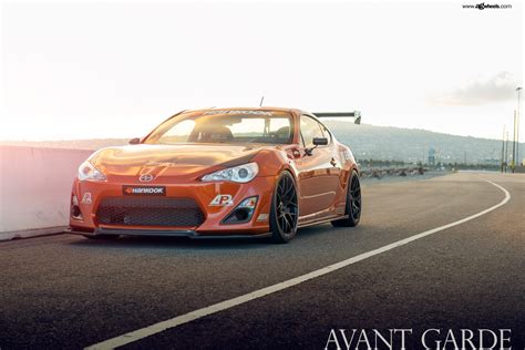 Racing Pedigree Of Orange Scion Frs Emphasized By Aftermarket Parts