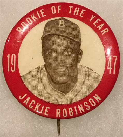 Lot Detail 1947 Jackie Robinson Rookie Of The Year Pin