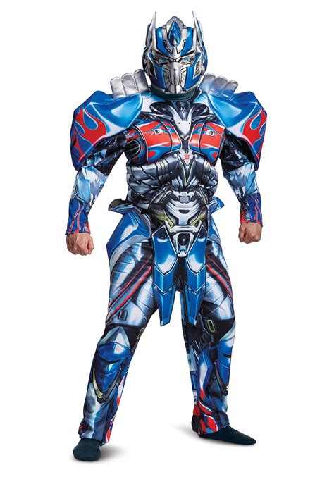 Transformers 5 Deluxe Optimus Prime Disfraz Para Adultos Multicolor