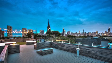Lincoln Park Rooftop With Soccer Field Pitch