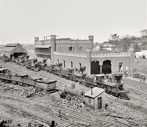 Civil War Locomotives (Nashville, Tennessee - 1864) [2600x2254