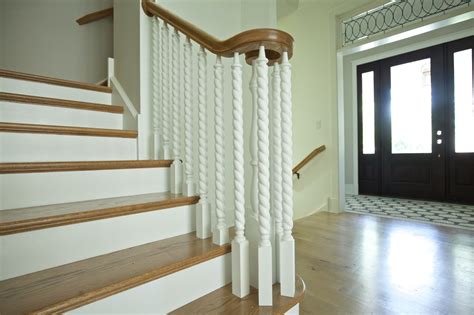 With over 50 styles of wood balusters, nearly 60 newel designs and 30 . Custom staircase spindles in this reimagined farmhouse ...