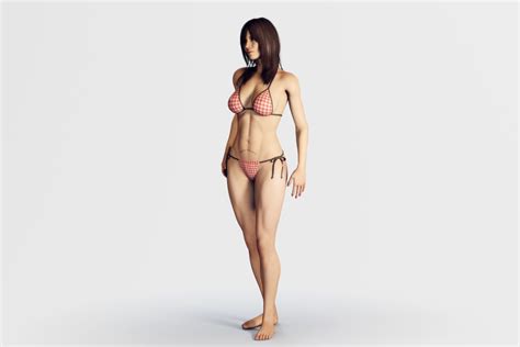 Sexy Bikini Woman Fully Rigged D Model Animated Rigged Cgtrader Hot