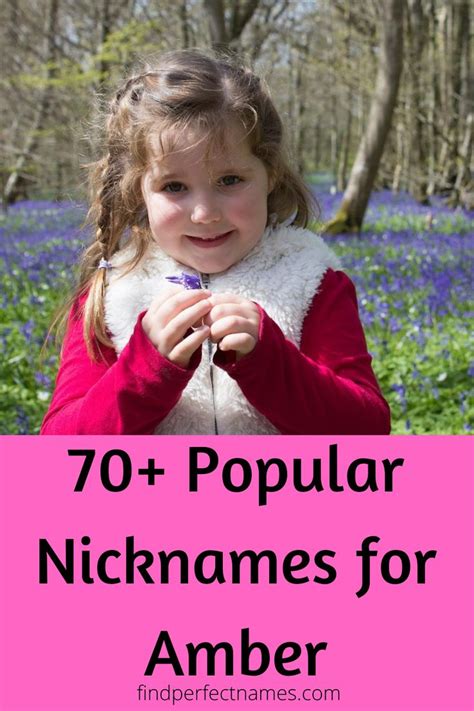 70 Popular Nicknames For Amber Nicknames Popular Girl Names Amber