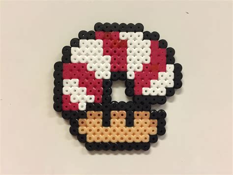 candy cane christmas mushroom perler beads by bjrnbr björn börjesson pärlmönster för barn