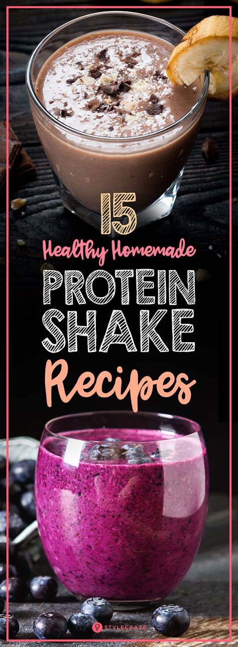 15 Healthy Homemade Protein Shake Recipes Strawberry Protein Shakes