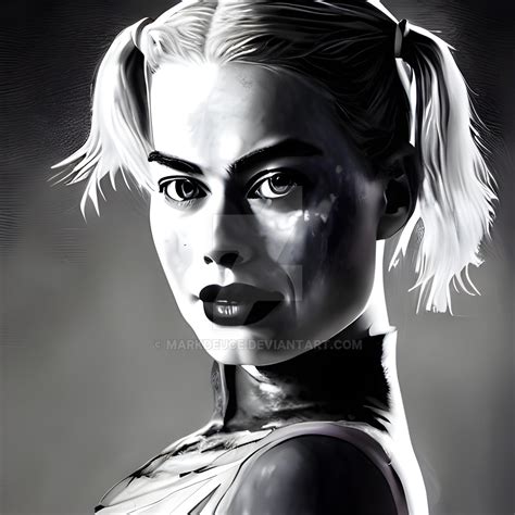 Harley Quinn Black And White Art By Markdeuce On Deviantart
