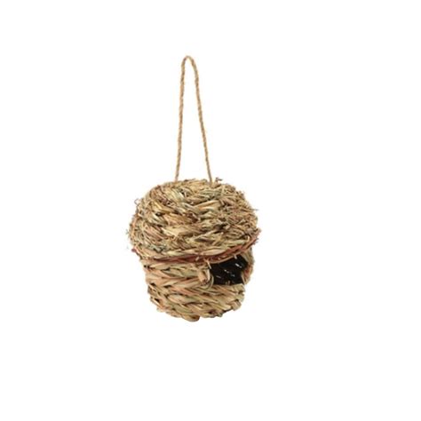 Ustyle Birds Nest Natural Straw Woven Egg Cage Outdoor Garden