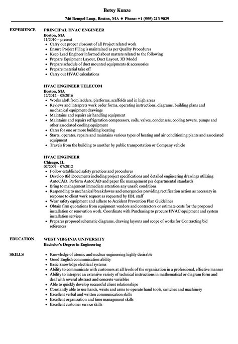 A good ac technician needs to be tech savvy to correctly diagnose hvac problems and maintain client data. Sample Cv Mechanical Engineer Hvac - HVAC Engineer Resume