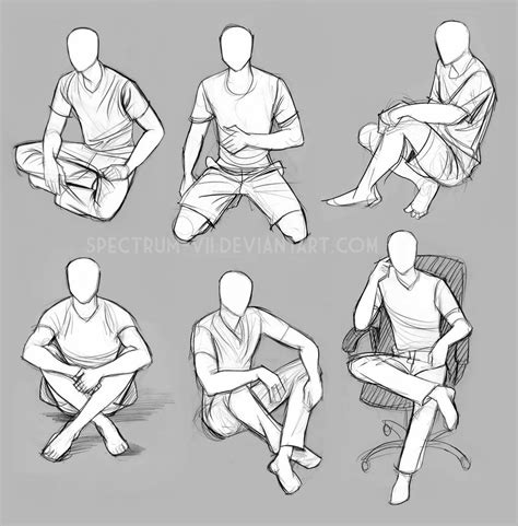Pose Study Sitting By Spectrum Vii On Deviantart 캐릭터 스케치 라이프 드로잉
